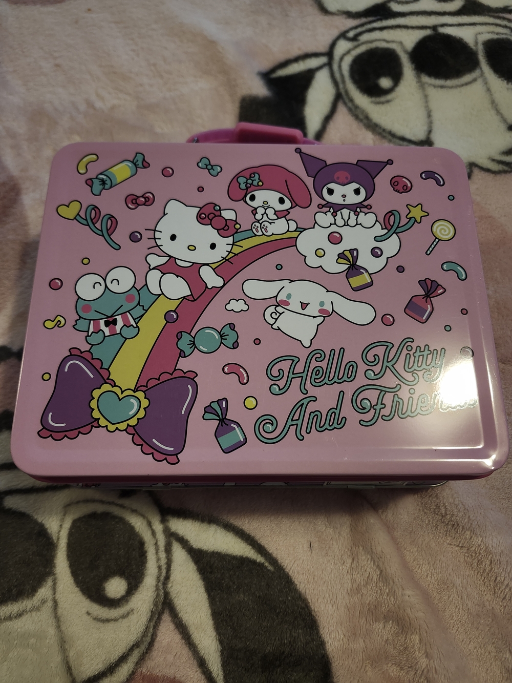 Hello Kitty Pink Rainbow Friends Carry Case